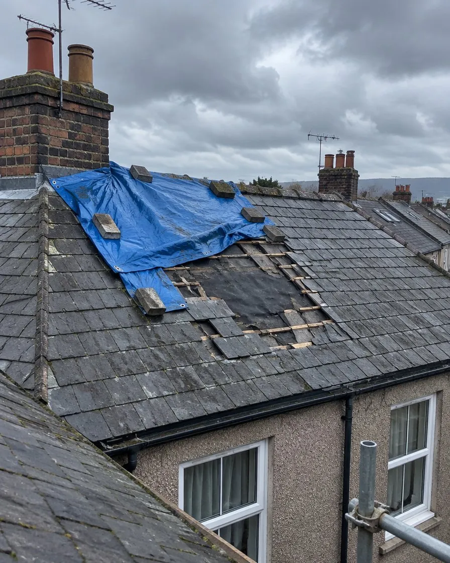 Storm damage and insurance work in Port Isaac